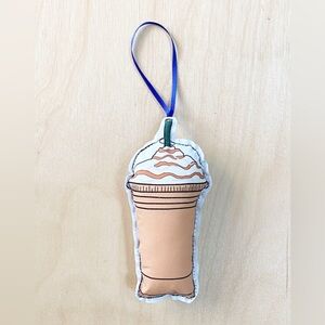 Coffee Frappuccino Plush Ornament